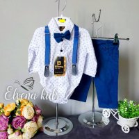 Детски комплект с риза боди, снимка 2 - Комплекти за бебе - 41782670