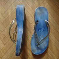 Сини чехли, тип джапанки, всекидневни или плажни grendha 36 номер, снимка 4 - Джапанки - 41383842