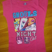 Две тениски на Monster High, р.152, снимка 2 - Детски тениски и потници - 40450186