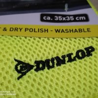 Dunlop микрофибърна кърпа за мокро и сухо почистване 35 см х 35 см за кола автомобил джип ван бус , снимка 4 - Аксесоари и консумативи - 34277419