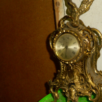 Стар каминен часовник - механичен, снимка 7 - Антикварни и старинни предмети - 44635299