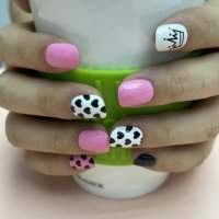 Комплект Разкошни Press-on Изкуствени Нокти 24 броя Къси Нокти с Коронка КОД nail467, снимка 3 - Продукти за маникюр - 42062946