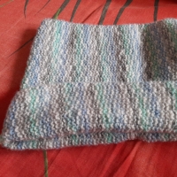 Плетен кръгъл шал на две куки, снимка 3 - Шалове - 36045972