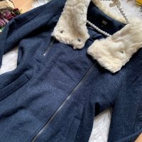 Късо палто/яке с пухкава яка, снимка 4 - Палта, манта - 38958337