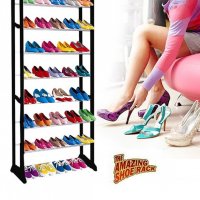 ОЛЕКОТЕН ПОДВИЖЕН СТЕЛАЖ ЗА 30 ЧИФТА ОБУВКИ SHOE RACK - код SHOE RACK, снимка 1 - Етажерки - 34283240