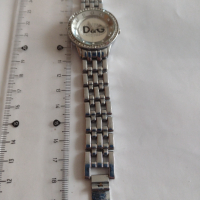 Модерен дамски часовник DOLCE GABANA с кристали Сваровски стил качество - 14504, снимка 5 - Дамски - 36124399
