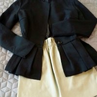Стилен сет от сако Evis и кожена пола, снимка 3 - Сака - 35849863