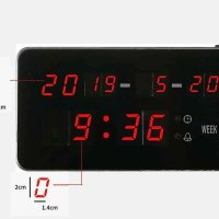 LED часовник с аларма, календар, 1019А, снимка 3 - Друга електроника - 42603694