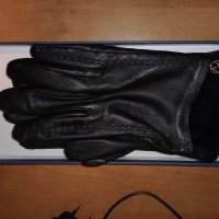 Зимни ръкавици от естествена кожа, работа с тъчскрийн, снимка 1 - Ръкавици - 41724981