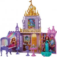 Дисни Принцеси Преносим Замък Къща за Кукли с Мебели Аксесоари Disney, снимка 3 - Кукли - 39292227