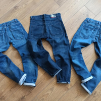 Маркови еластични дънки и блузка, снимка 2 - Детски панталони и дънки - 44620661