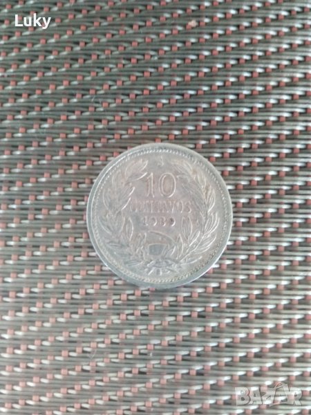 Продавам 10 сентавос-1989 г.Чили., снимка 1