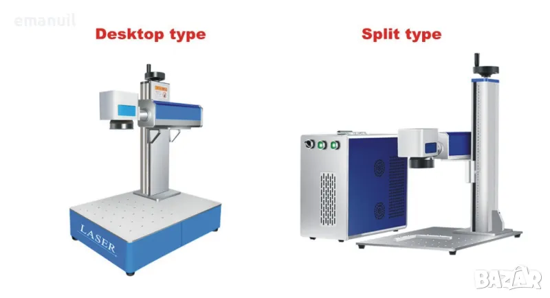 Fiber Laser CO2 DAVI 30/40/60/80W лазер лазерно гравиране маркиране, снимка 1
