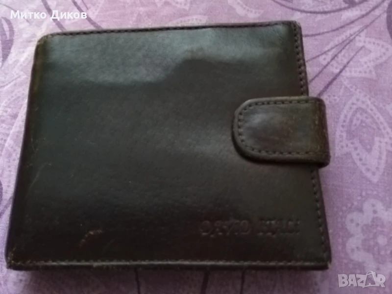 David Italy марков портфейл естествена кожа с много прегради 125х 100мм, снимка 1
