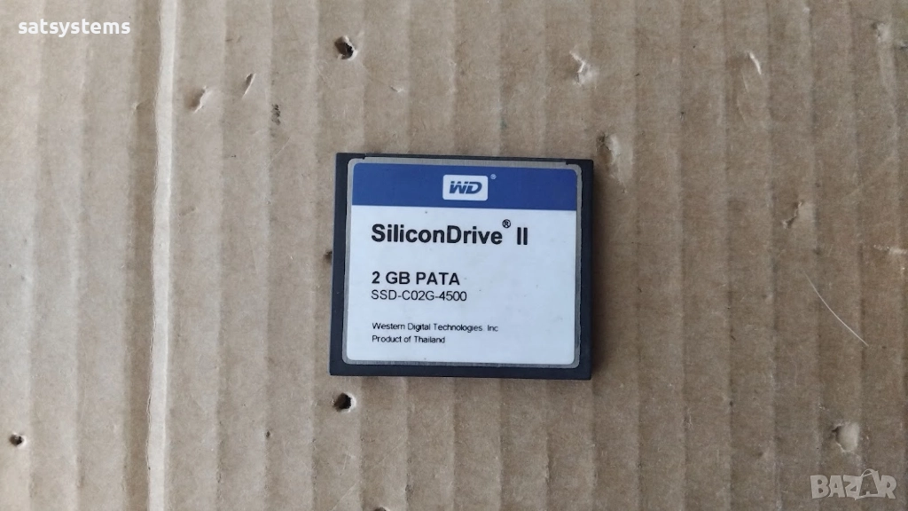 WD SiliconDrive II 2GB PATA SSD-C02G-4500 Compact Flash Type I Internal Solid State Drive (SSD), снимка 1