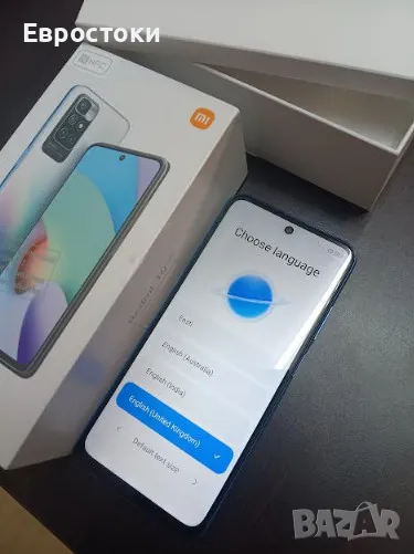 Смартфон Xiaomi Redmi 10 NFC 2022 4 GB 128 GB Sea Blue , снимка 1