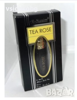 Арабско олио парфюмно масло Al-Nuaim ТЕА ROSE 6ml с аромат пресен чай и роза 0% алкохол, снимка 1