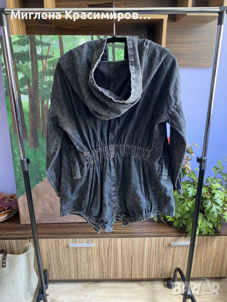 Сиво дънково яке , снимка 1