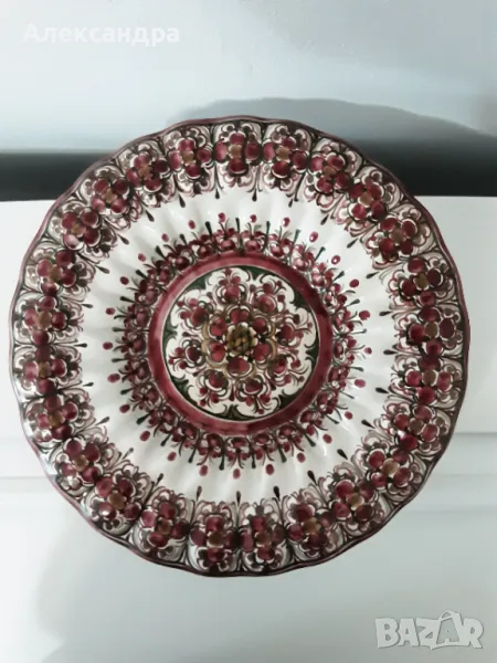 Разкошна чиния за стена  , снимка 1