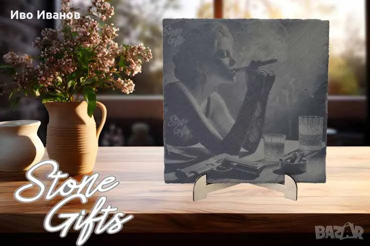 Декоративна плочка Lonely Girl, снимка 1