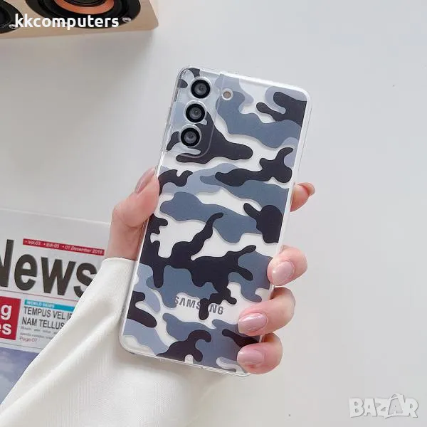 Калъф силикон ART Камуфлаж за Samsung Galaxy S24 / Прозрачен / Баркод : 3130224, снимка 1