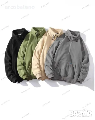 Мъжки свободен, ежедневен моден суичър, 4цвята , снимка 1