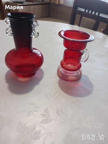 Комплект ваза и свещник , снимка 1