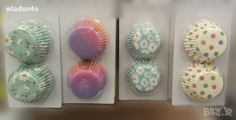Силиконови форми12бр. за мъфини ,кексчета и хартиени.-10лв, снимка 1