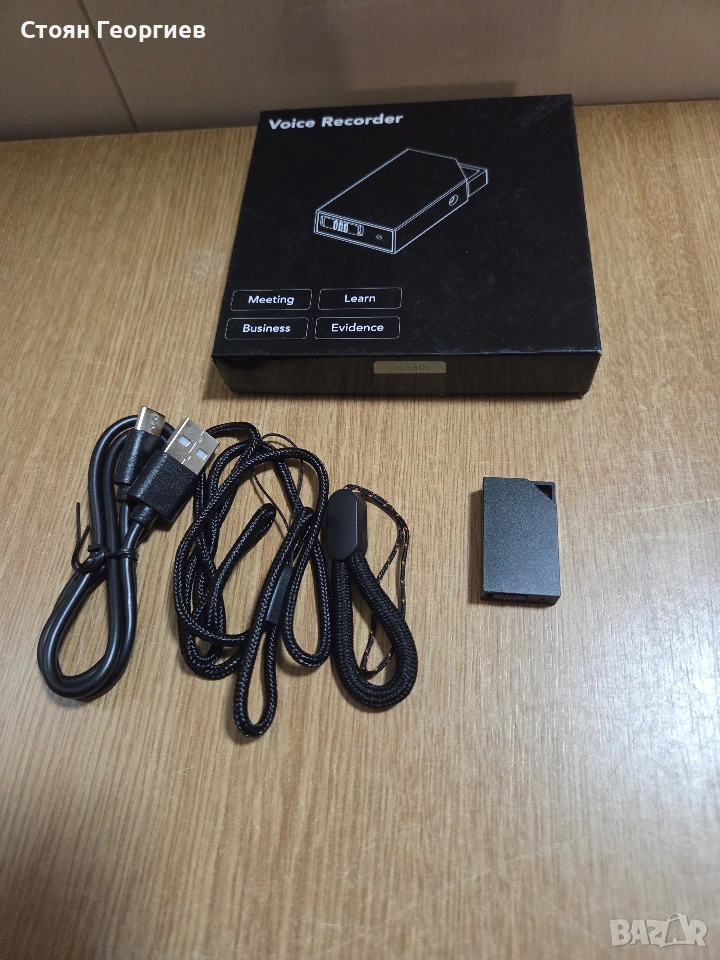 Чисто нов Преносим цифров диктофон (аудио рекордер), снимка 1