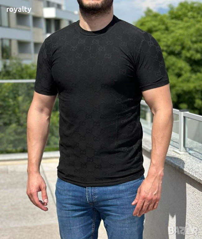 Gucci Мъжки Тениски Различни Цветове Пресован Памук , снимка 1