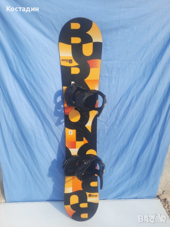 Сноуборд BURTON PROGRESSION 163Wсм. С автомати WIDE, WOODCORE, sidewall, ROCKER  , снимка 1