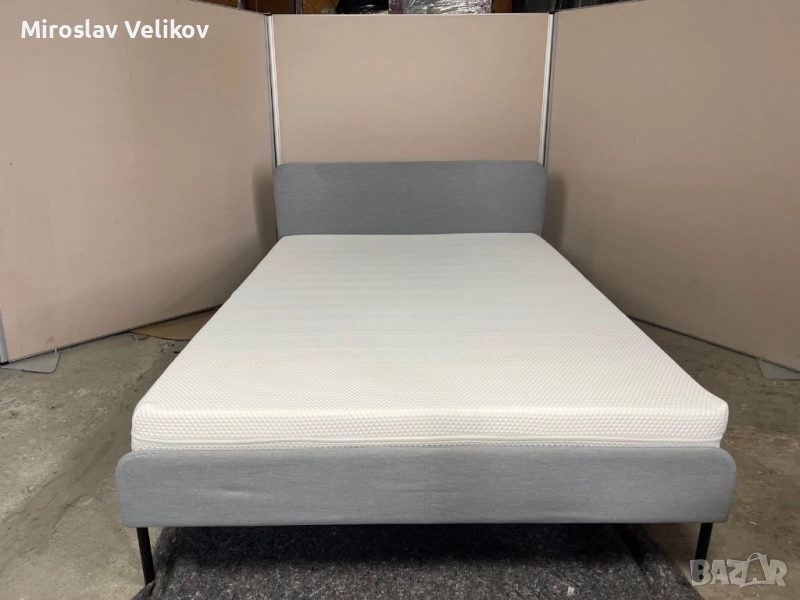 ИКЕА Спалня SLATTUM 140/200 с матрак ÅBYGDA в перфектно състояние , снимка 1