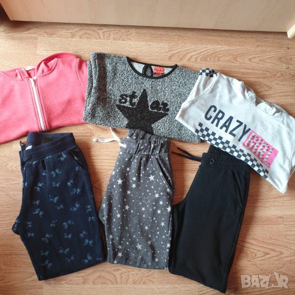 Ватирани рокличка и спортни лотчета 134-140, снимка 1