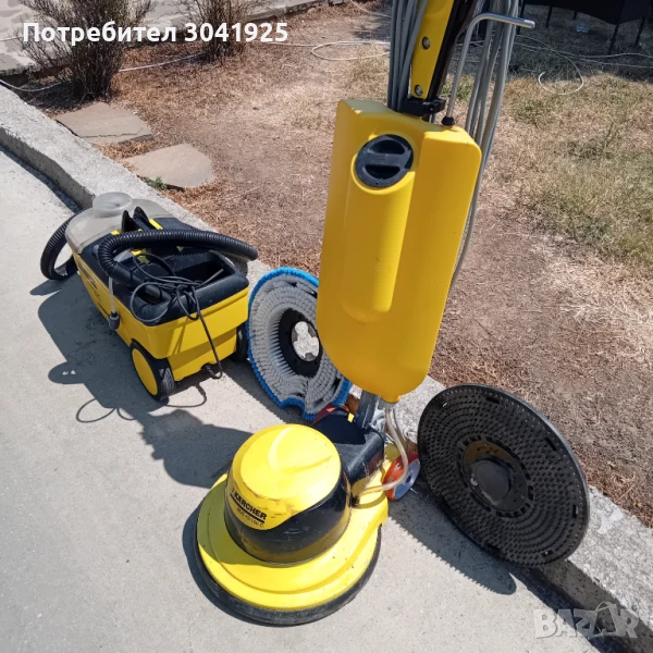Еднодискова машина Karcher BDS 43/150C + екстрактор puzzi 100, снимка 1