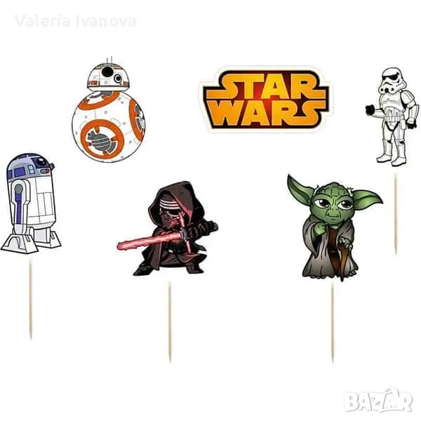 Комплект топери Star Wars, 6 броя 99958, снимка 1