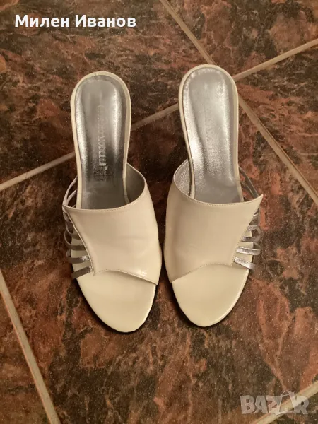 Дамски чехли с ток, снимка 1