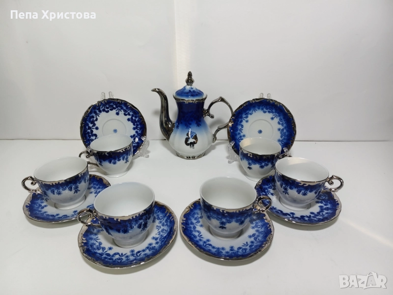Сервиз за чай от румънски порцелан, снимка 1