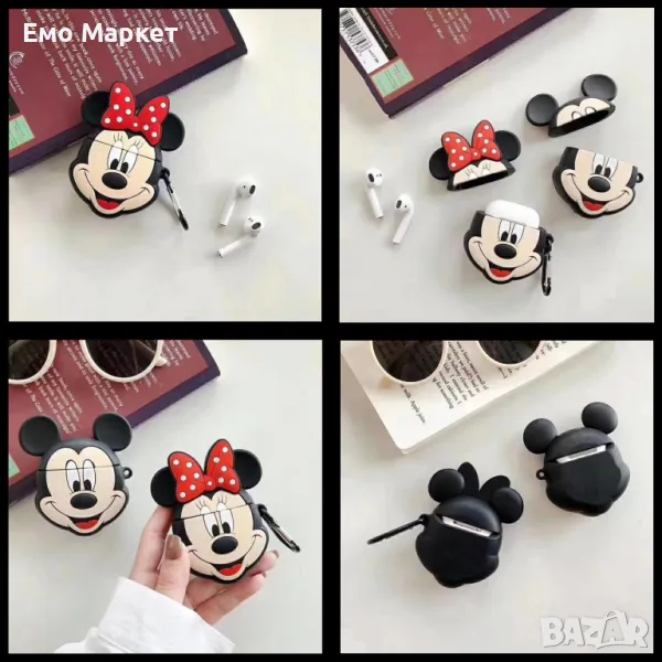 Мини или мики маус слушалки с калъфче. ВИЖ АСЕТИ, снимка 1