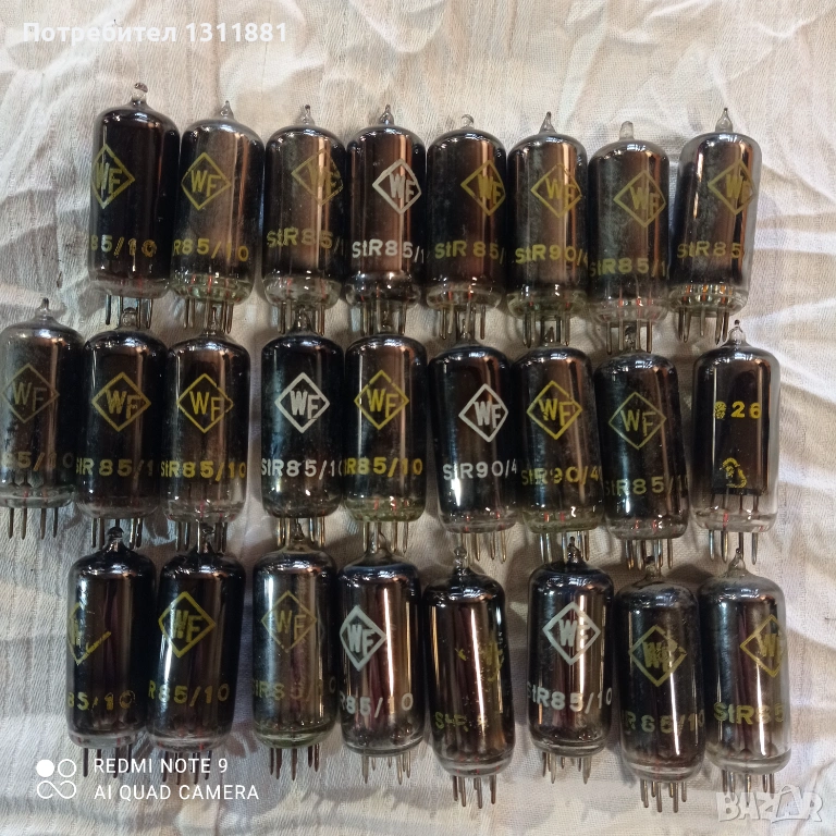 Радио лампи WF- 25 броя, снимка 1