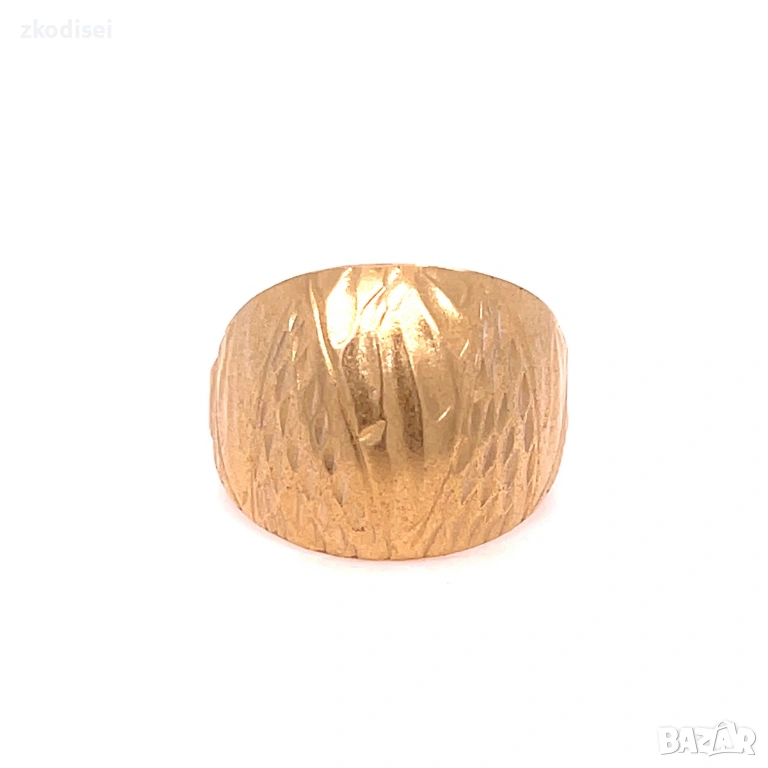 Златен дамски пръстен 1,57гр. размер:57 14кр. проба:585 модел:35590-5, снимка 1