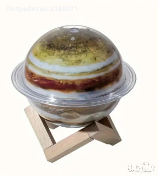 Арома дифузер с цветни LED светлини, с вместимост 330мл, снимка 1