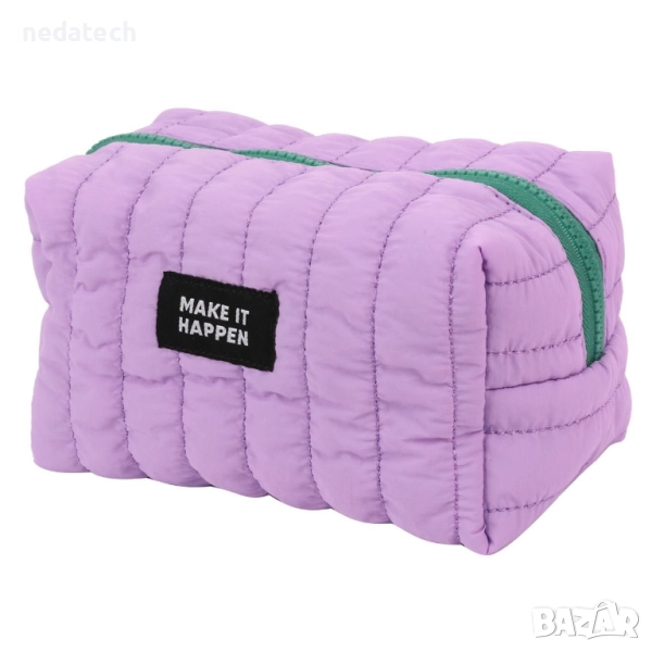 Несесер Puffy Barrel, Лилав, 19x10x10 см., снимка 1