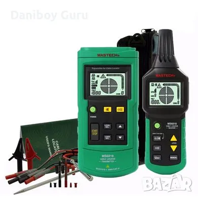 Детектор за кабели Mastech MS6818, комплект с аксесоари, снимка 1