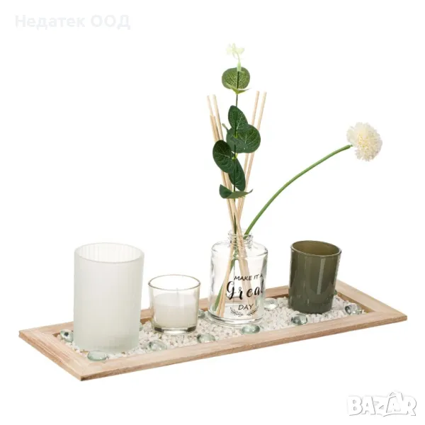 Комплект за Ароматерапия, Ароматно масло, Растителни пръчици, Цвете, снимка 1