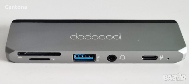 Dodocool 6-в-1 USB-C хъб, алуминиев, 4K HDMI, Audio, USB 3.0,  PD 87W, TF/SD четец, снимка 1