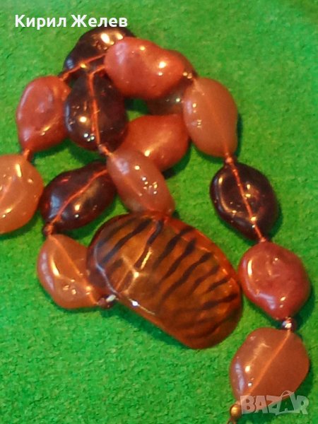 СТАРА ВИНТИДЖ ОГЪРЛИЦА КОЛИЕ от ТОПЕН КЕХЛИБАР КАТАЛИН 15039, снимка 1