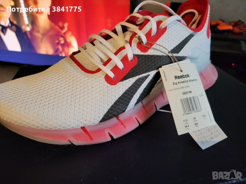 Reebok Zig Kinetica Shadow WHITE/VECRED/BLACK Zig Kinetica Shadow, снимка 1
