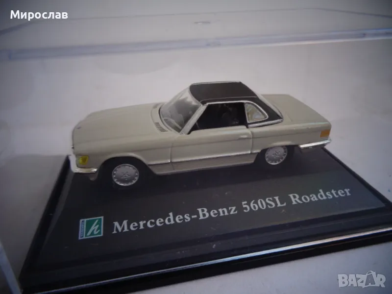 1:72 HONGWELL MERCEDES BENZ 560 SL ИГРАЧКА КОЛИЧКА МОДЕЛ, снимка 1