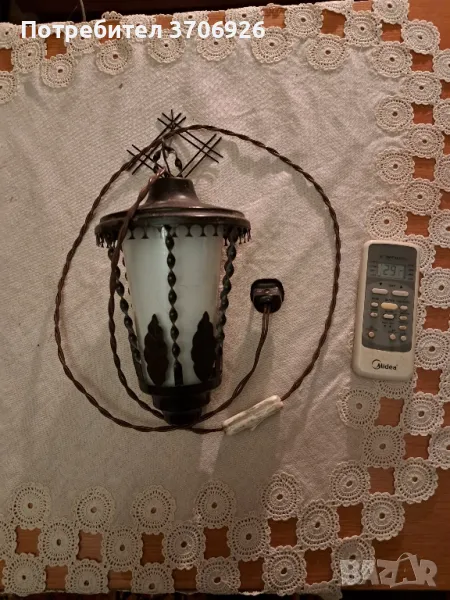 Нощна желязна лампа за стена, снимка 1