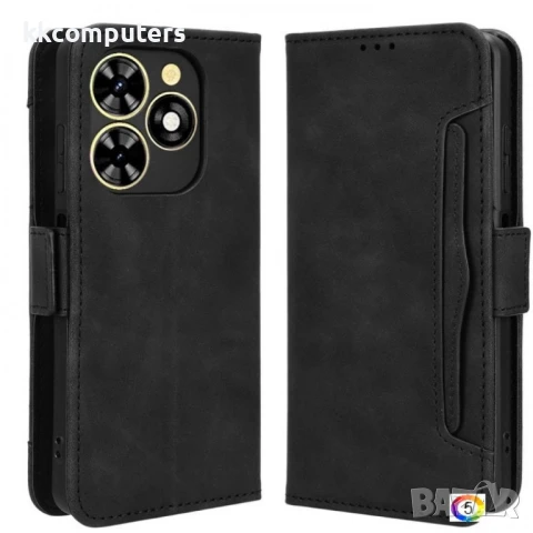 TECNO Spark Go 2024 4G / Spark 20 / Spark 20C / Pop 8 Wallet3 Кожен Калъф и Протектор